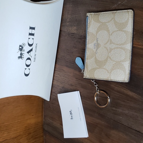 Coach Handbags - BRAND NEW! COACH NWOT Mini Skinny ID Case Signature Canvas